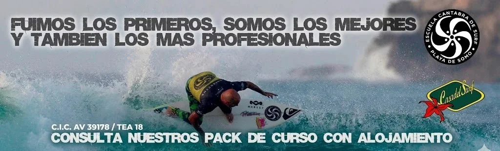 Surfistas en la playa de Somo, Cantabria — Casa del Surf
